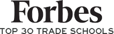 forbes top 30 schools of trade badge